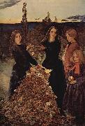 Sir John Everett Millais Herbstlaub Germany oil painting artist